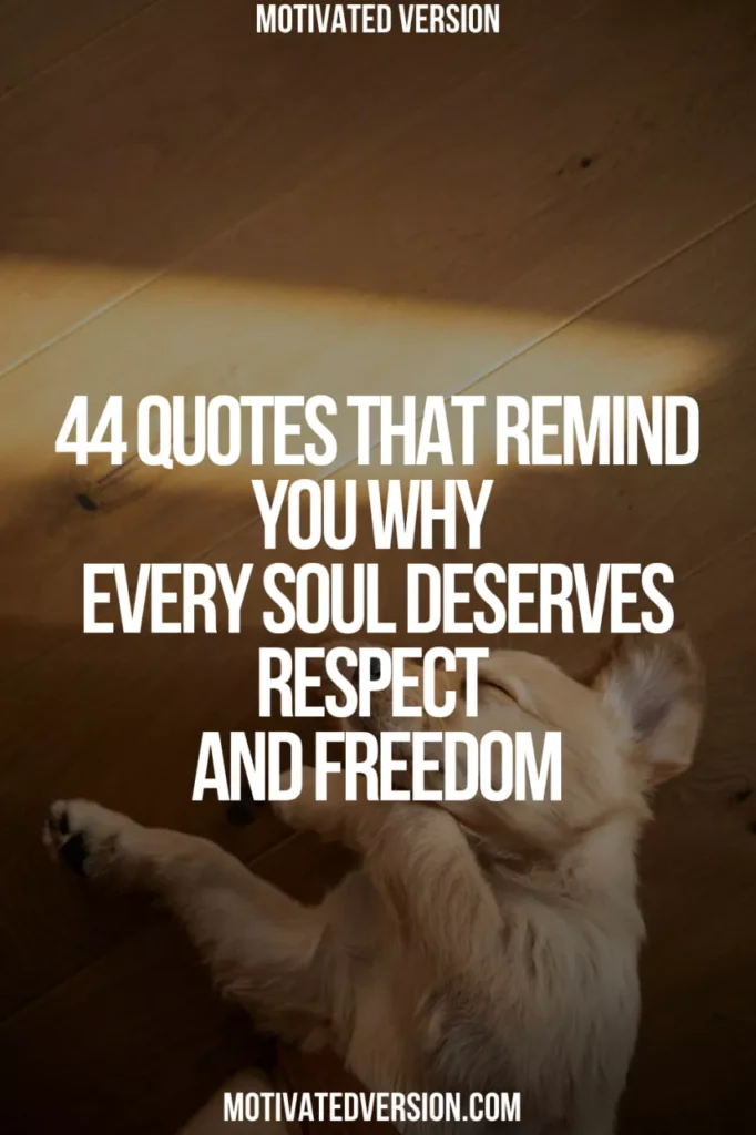 44 Quotes That Remind You Why Every Soul Deserves Respect and Freedom