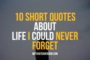 10 Short Quotes About Life I Could Never Forget