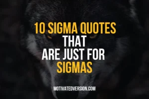 10 Sigma Quotes That Are Just for Sigmas