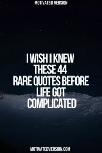 I Wish I Knew These 44 Rare Quotes Before Life Got Complicated